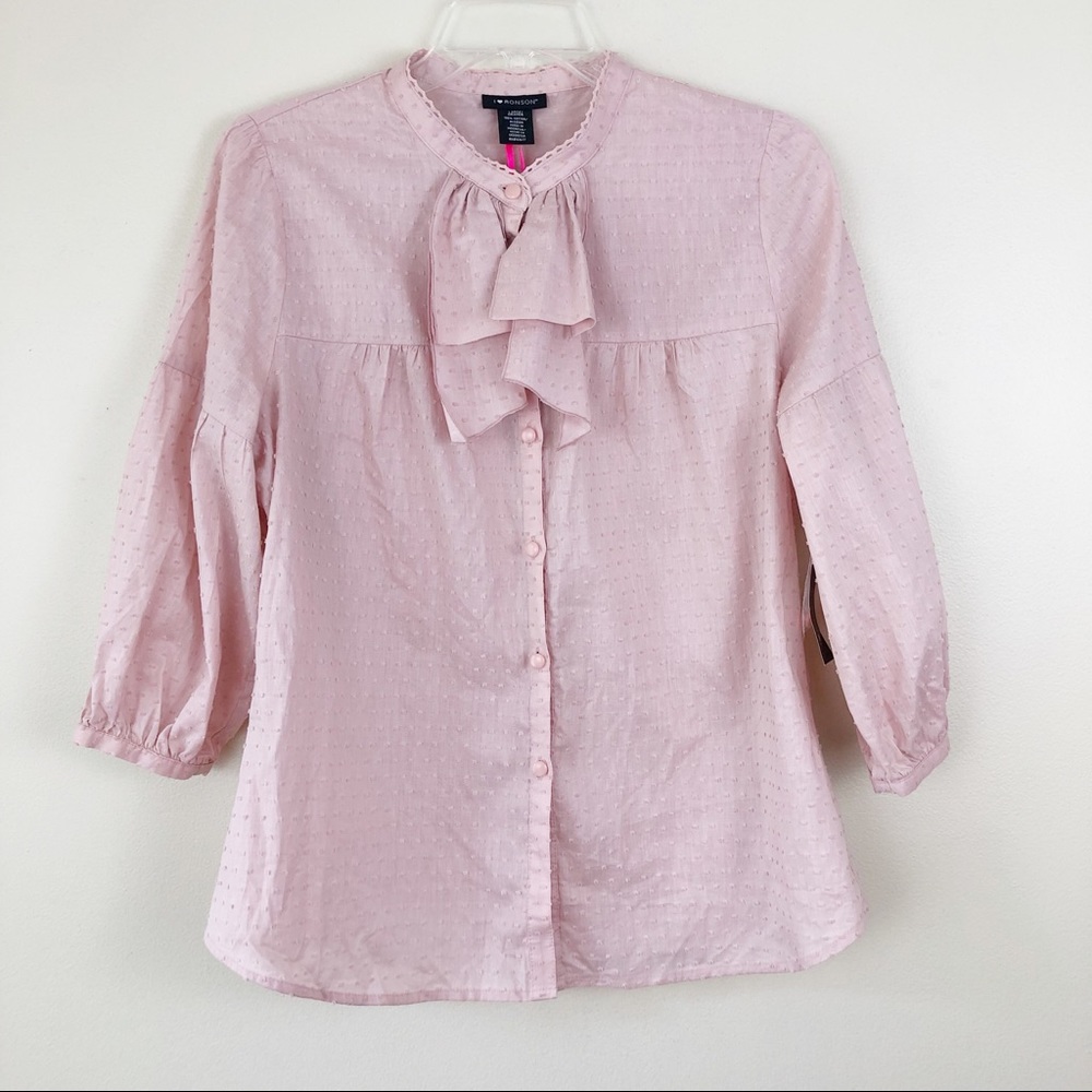 I Heart Ronson Blush Blouse